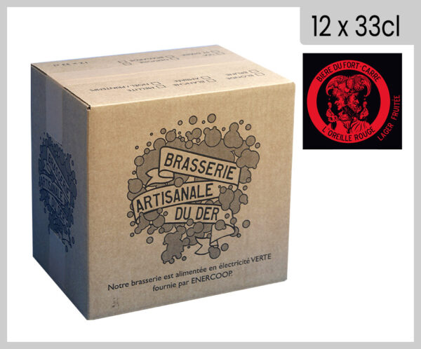 Carton 12x33cl - FORT CARRÉ - L'OREILLE ROUGE (Lager rouge)