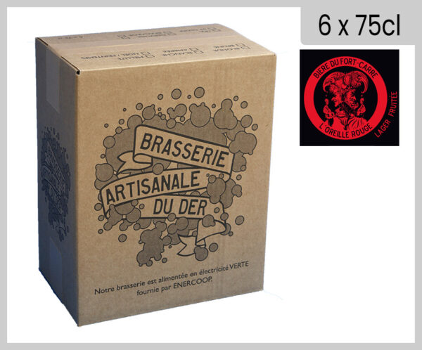 Carton 6x75cl - FORT CARRÉ - L'OREILLE ROUGE (Lager rouge)